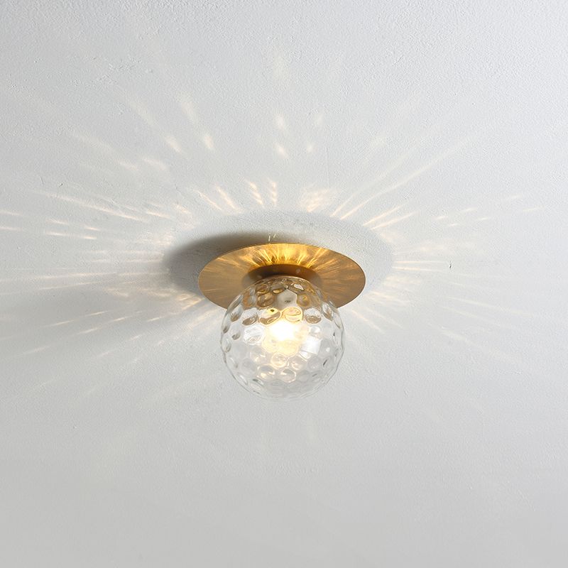 İskandinav koridor ışıkları ışık lüks postmodern minimalist koridor kişilik yaratıcı balkon cam LED tavan E27 lambaları sundurma