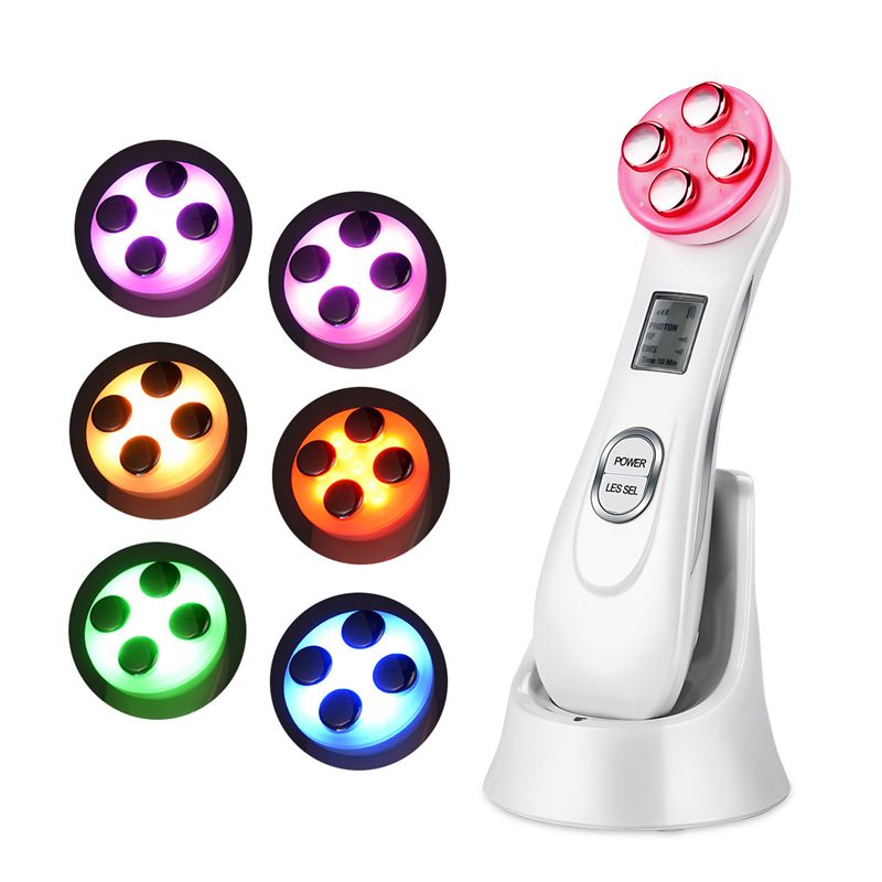 RF EMS Electroporation LED Photon Light Therapy Beauty Device Face