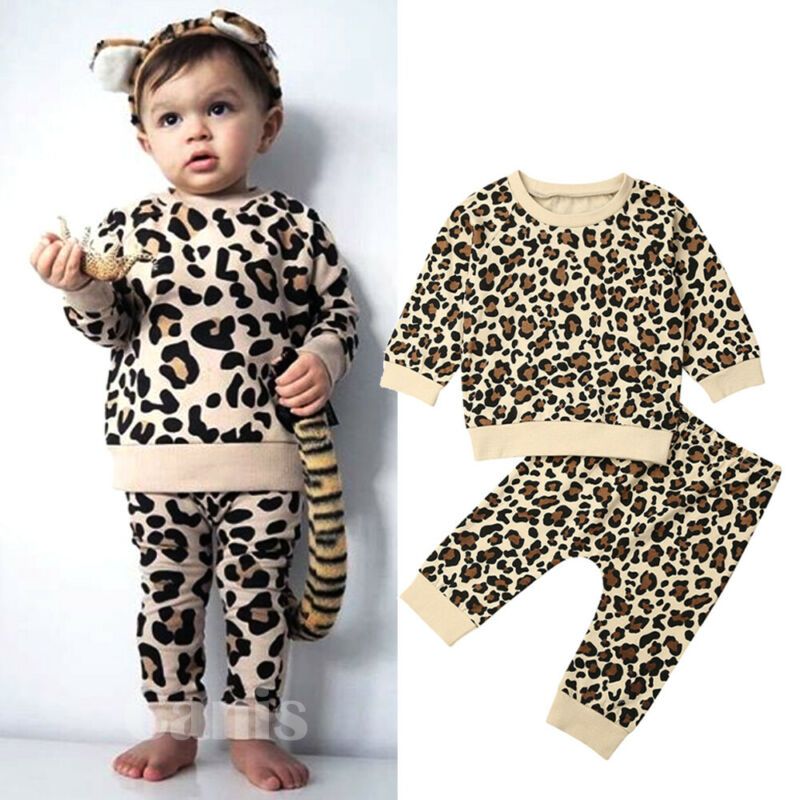 childrens leopard print tracksuit