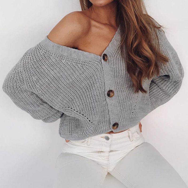 button up sweater