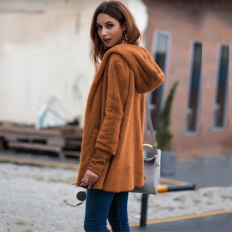 womens long fleece cardigan