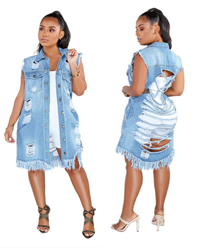 designer jean dresses