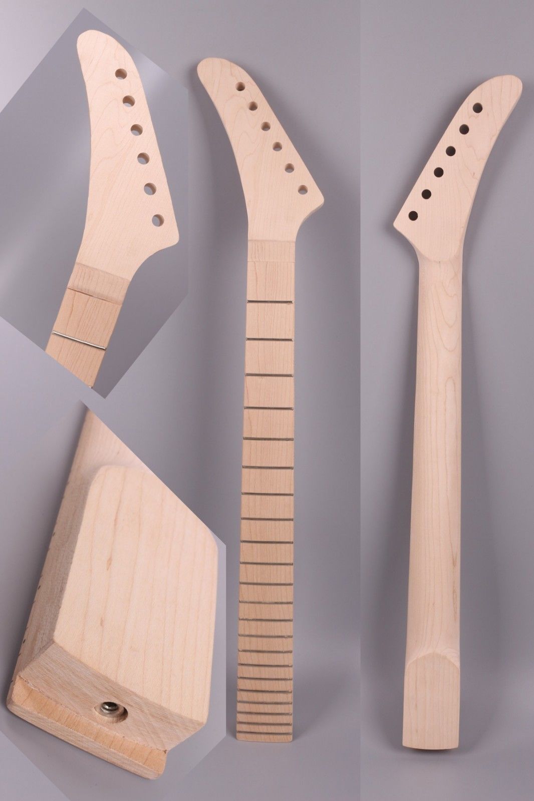 2020 Electric Guitar Neck Replacement 22 Fret 25.5 Inch Maple Fretboard