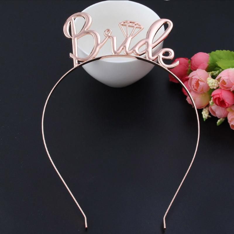 Floral Bridesmaid Sash Rose Gold Hen Night Party Accessories Team Bride Wedding
