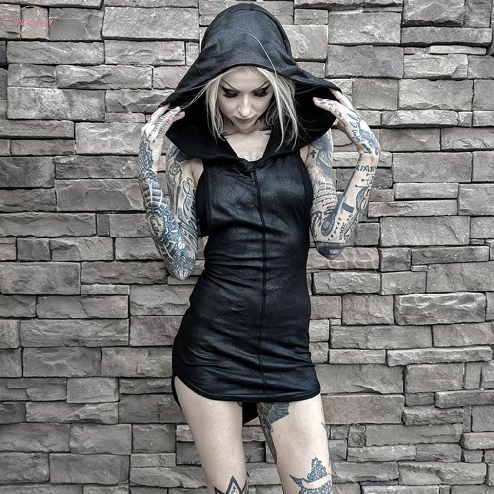 plain black party dress