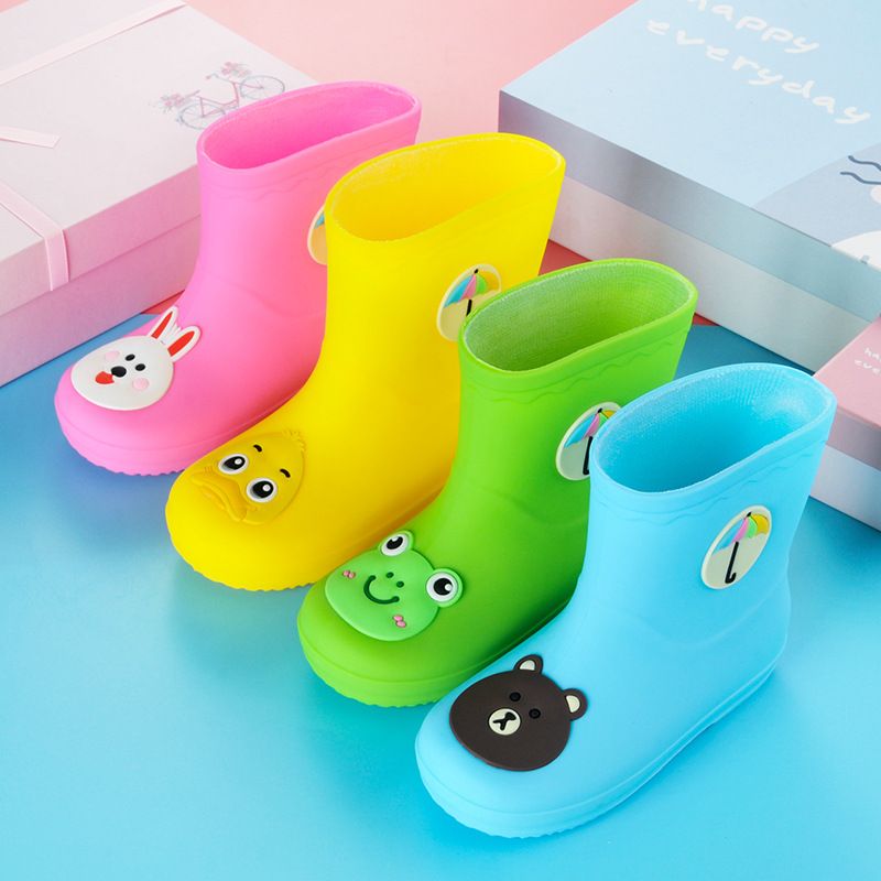 solid color rain boots