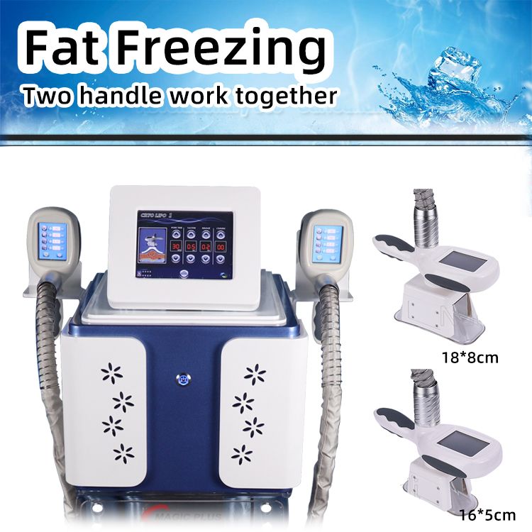Profession Body Fat Removal Cryolipolysis Two Cryo Handle Therapy Fat