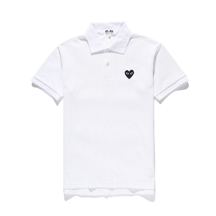 comme des garcons polo white