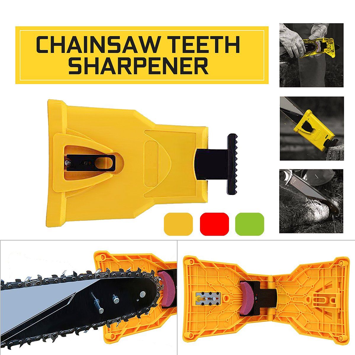Easy File Chainsaw Teeth Sharpens Sharpener PowerSharp Grinding Sharpener Chain 