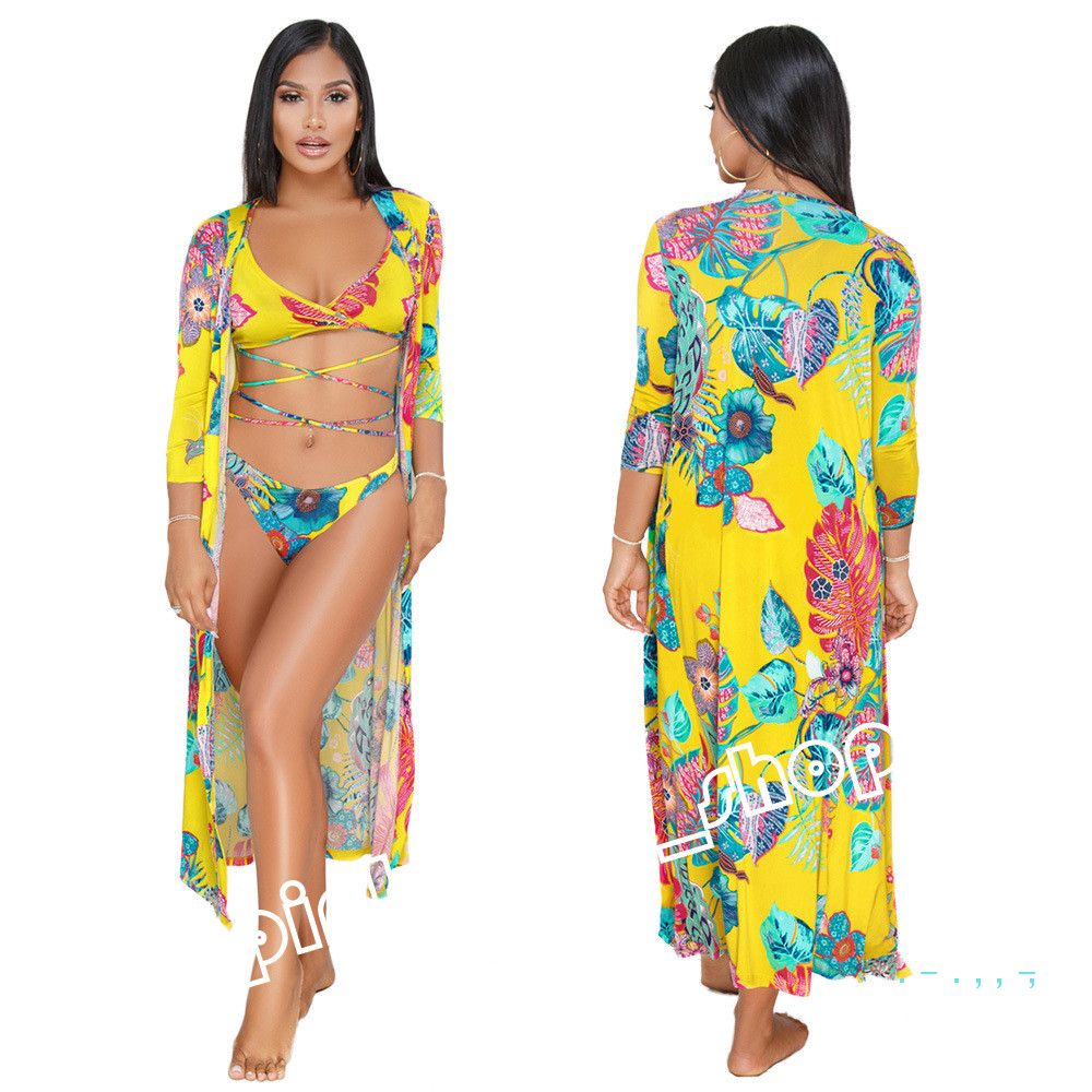 three piece swimwear