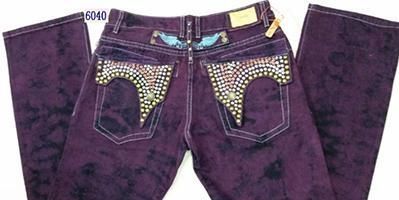 robin jeans with rhinestones