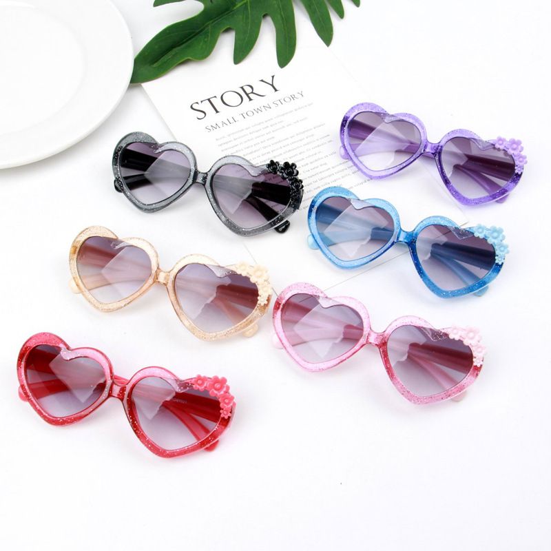 Heart Sunglasses Shades Kids Childrens Toddlers Girls 100/% UV400 Protection 65