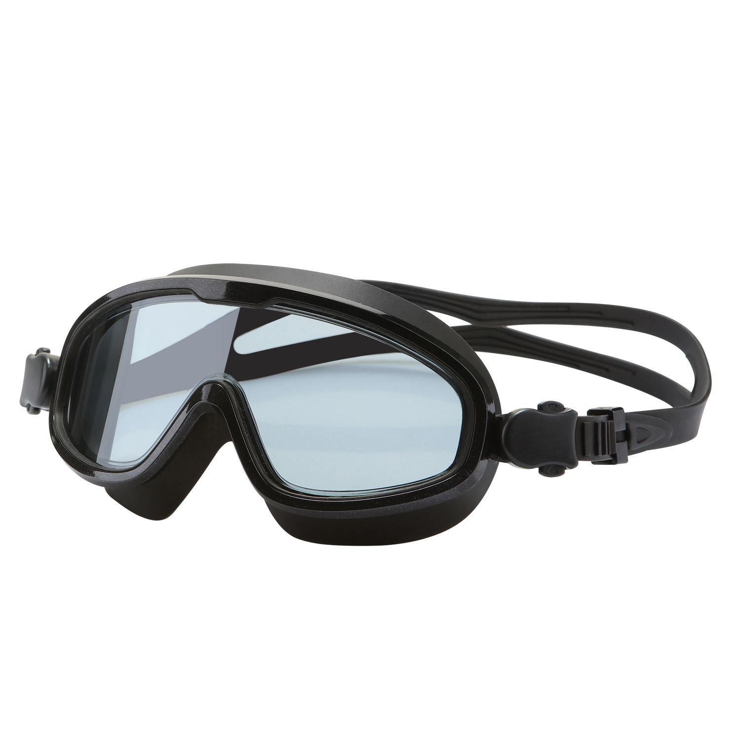 Gafas de natación para hombre y mujer impermeables protección UV, Marco grande de silicona cómoda antiniebla Gafas de natación para hombre y mujer impermeables protección UV, Marco grande de silicona cómoda antiniebla