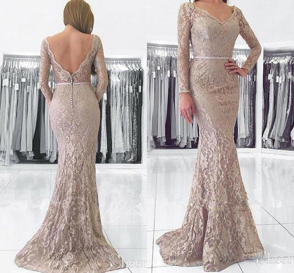 Großhandel Lange Ärmel Meerjungfrau Abendkleider Tragen Kleider 9 Volle Spitze Rückenfrei Trompete Plus Size Prom Party Dress Von Alegant_lady, Großhandel Lange Ärmel Meerjungfrau Abendkleider Tragen Kleider 9 Volle Spitze Rückenfrei Trompete Plus Size Prom Party Dress Von Alegant_lady,