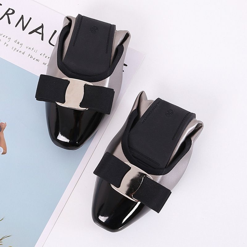 Fashion Women Slip On Flat Daily Casual Shoes Color Blocking