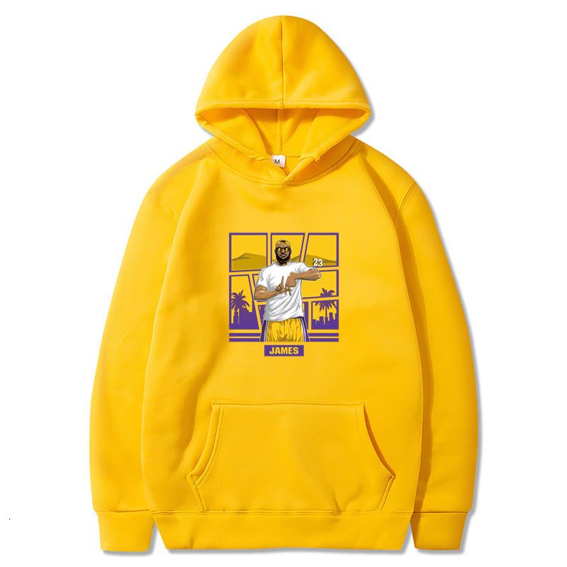 Dybory Lebron James 23# Los Angeles Lakers Sweat /à capuche d/écontract/é pour homme Violet Taille M