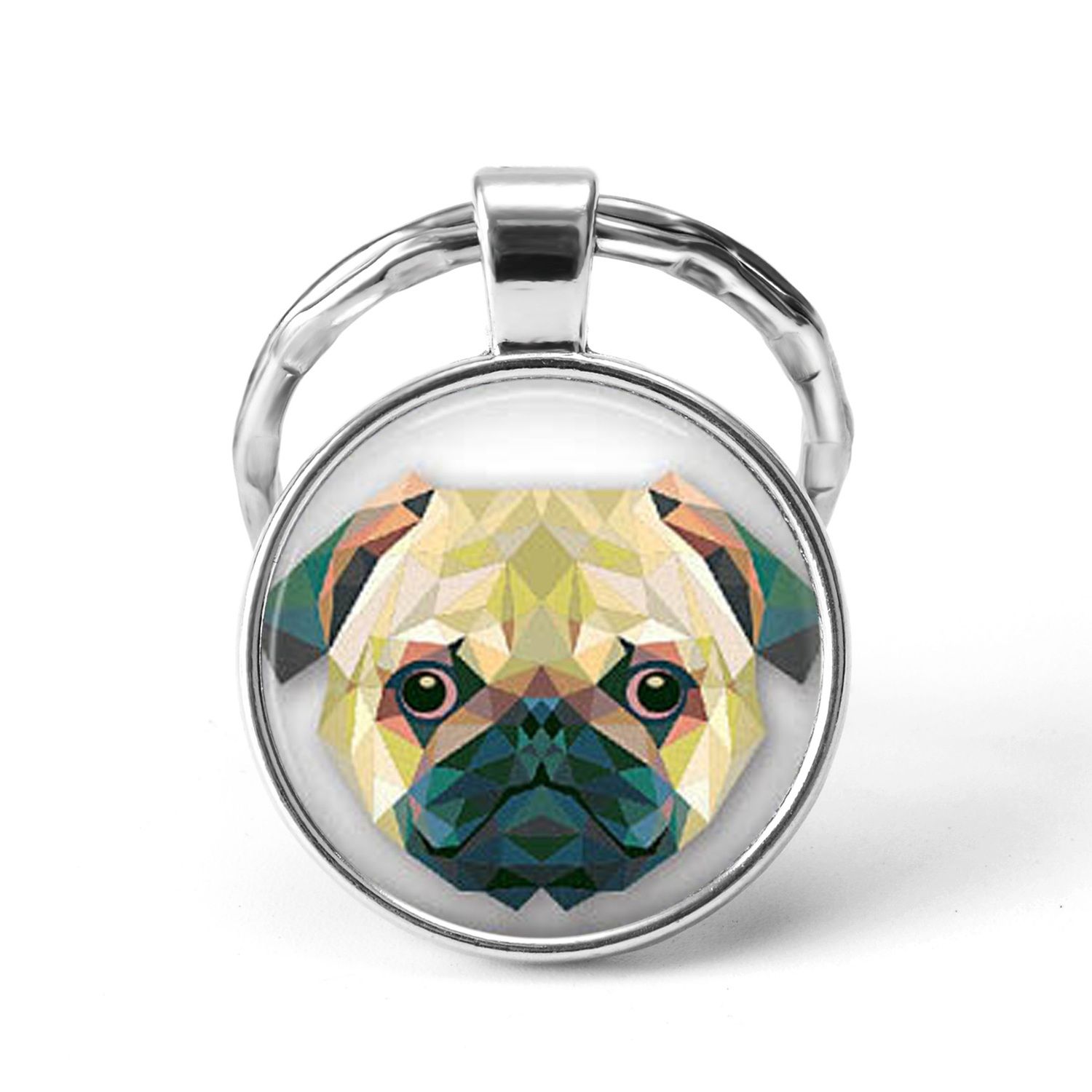 satin al moda pit bull kopek anahtarlik pitbull anahtarlik cam kubbe anahtarliklar gumus yuvarlak el craft keyrings icin erkekler kadin tl7 97