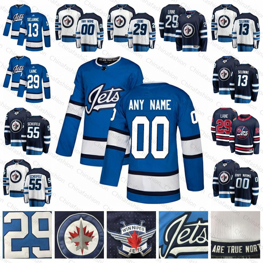 2020 Custom Winnipeg Jets Jersey Kyle Connor Jersey Andrew Copp Nikolaj