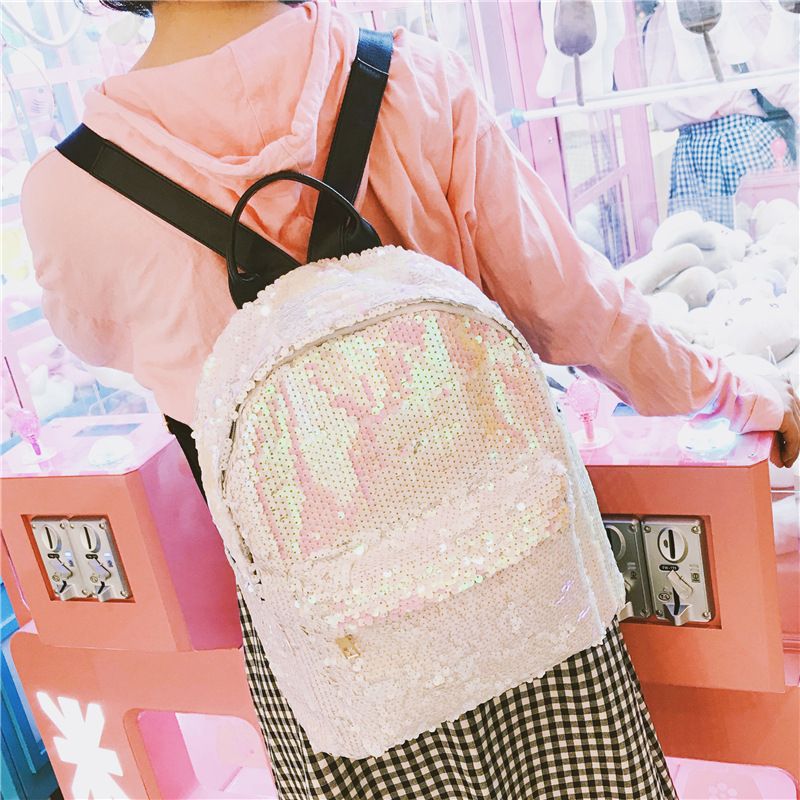 Compra Brillo Mochila Mujer Lentejuelas Mochilas Para Niñas Adolescentes  Mochila Moda Femenina De Oro Negro Bolsa De Lentejuelas Escuela Mochila  Barato | Entrega Rápida Y Calidad | Es.Dhgate