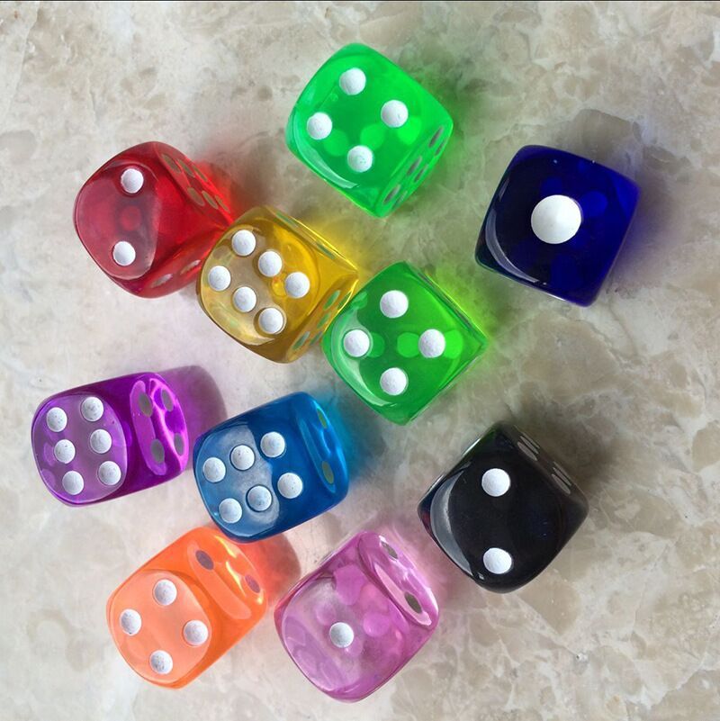 Multi Clear Colored Rounded 6 Sided Dice Transparent 16mm D6 Crystal Drink  Game Dices In English Family Games High Quality From Happybabyb, $0.25 |  DHgate.Com
