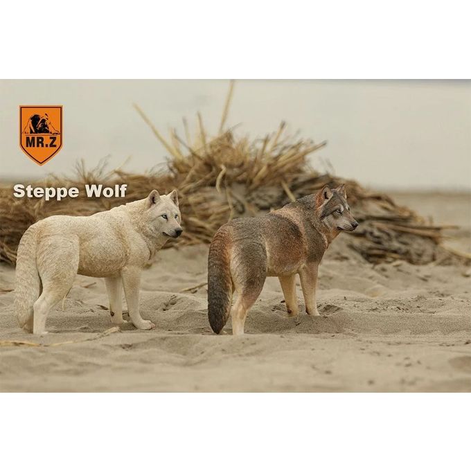 Z 1//6 004 Set Steppe Wolf Animal 20 cm lenght,In stock Mr