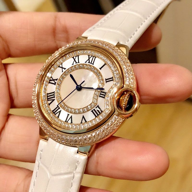 Beautiful Watch For Women Luxury Designer Watches Quartz Leather Lady Dress Watch Shining Diamond Wristwatches Nice Gift Clock Mujer Unique Watches Black Watches From Amelie26 104 87 Dhgate Com