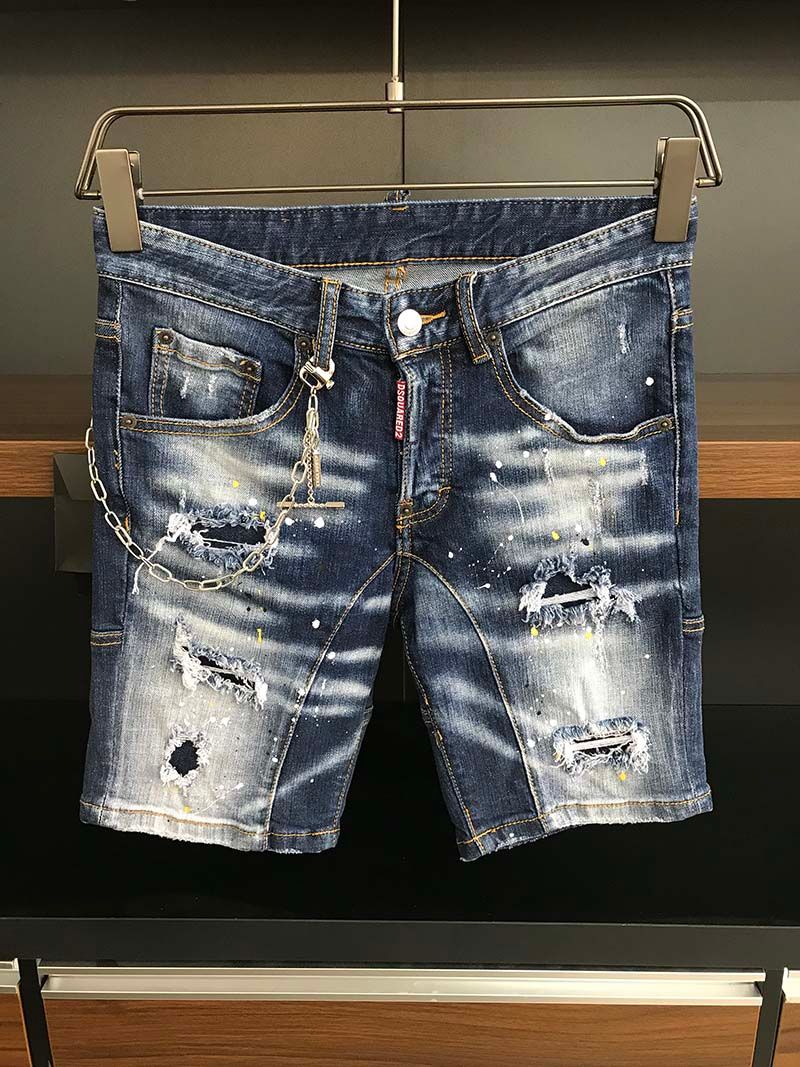 buckle mens jean shorts