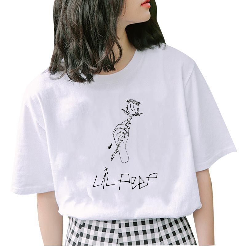 blusa lil peep rosa