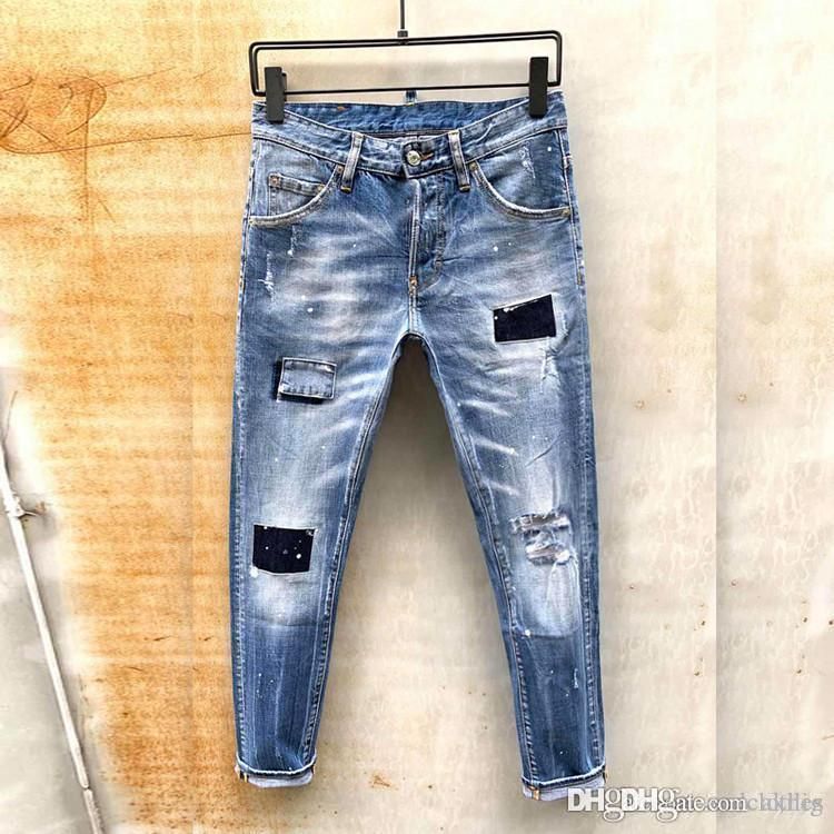 Compra 2020 Hombre Del Diseñador Pantalones Vaqueros Pantalones De Los  Hombres Ocasionales Equipada Última Tendencia De La Moda Para Hombre  Explosión Europa Y América Tendencia Jeans Ajustados Juventud Barato |  Entrega Rápida