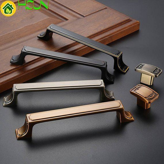 2019 3 75 5 Antique Brass Bronze Black Kitchen Cabinet Handle Door