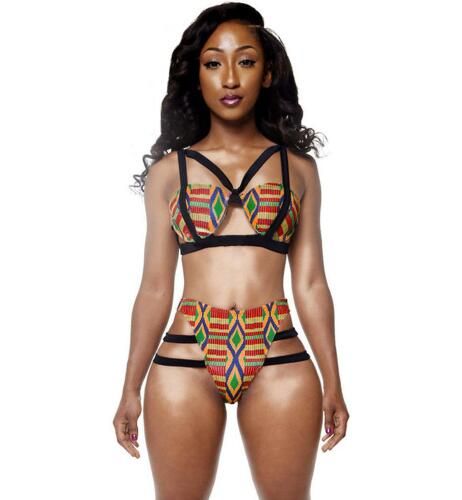 two piece bikini high waist