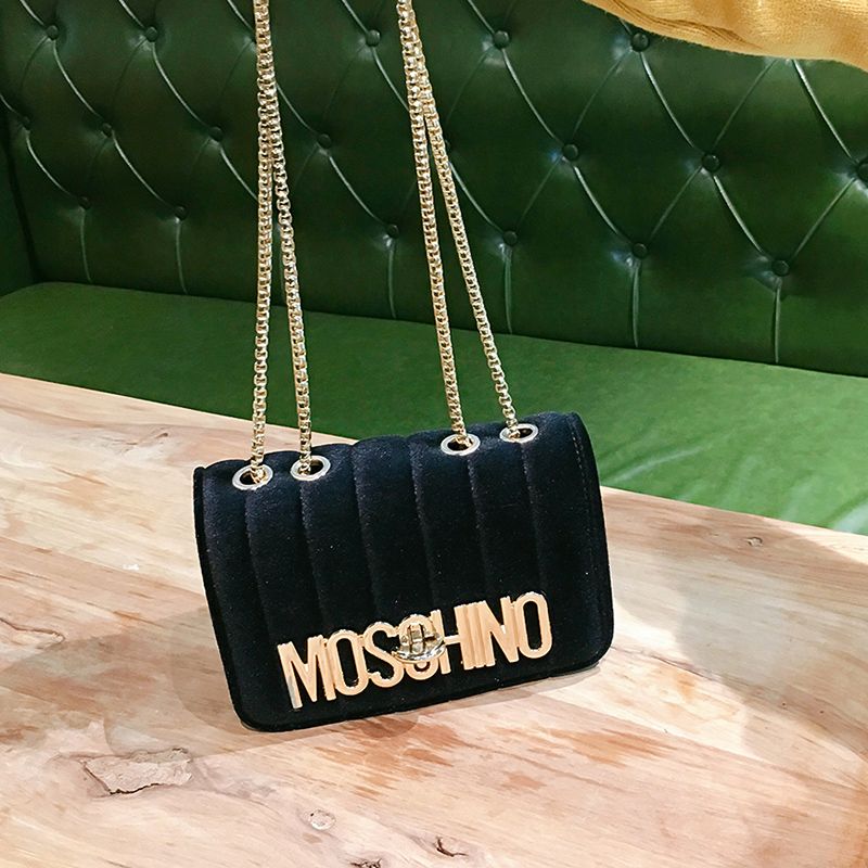 MOSCHINO Bolsas De Hombro Crossbody Cadena Terciopelo De Tote De Mujeres De Moda Bolso De La Manera Informal De 23,53 € | DHgate