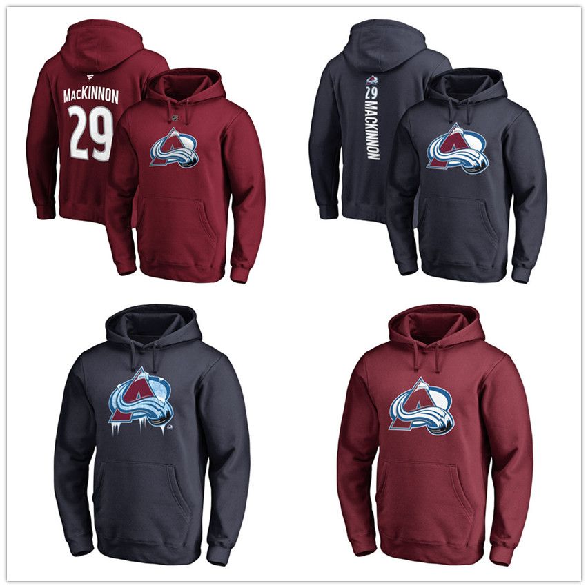 red branded hoodies
