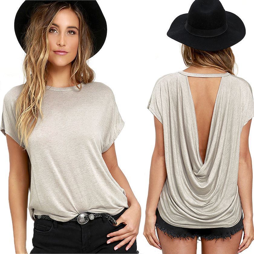 open back t shirt