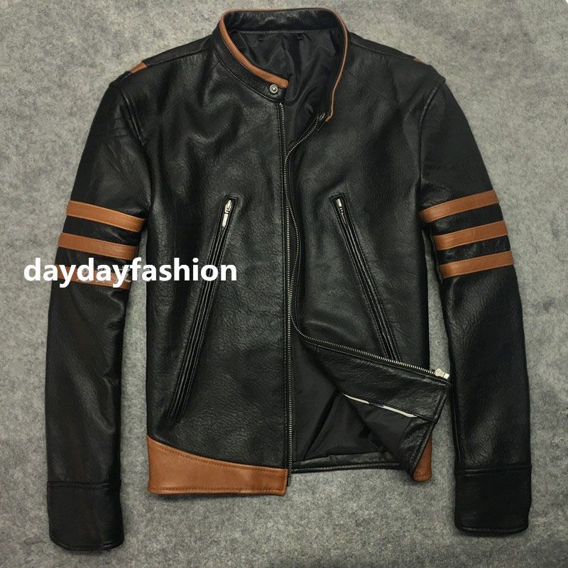 jaqueta de couro masculina wolverine