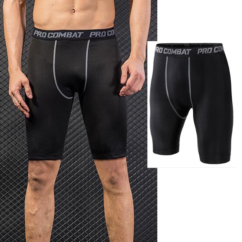 men's track compression shorts