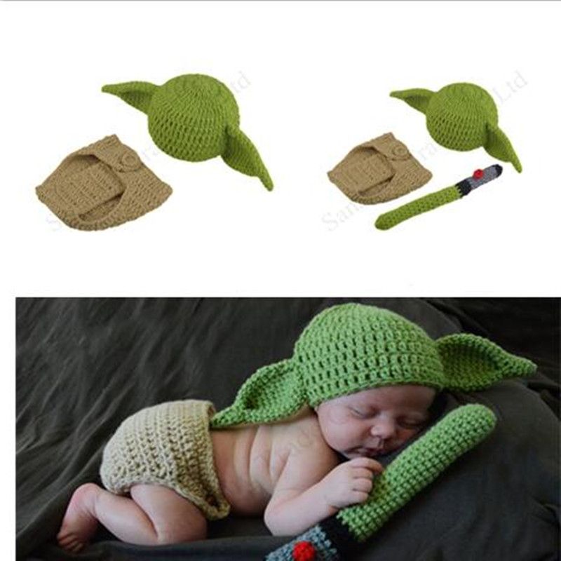 3pcs//sets Newborn Baby Girls Crochet Knit Costume Photo Photography Prop Outfits