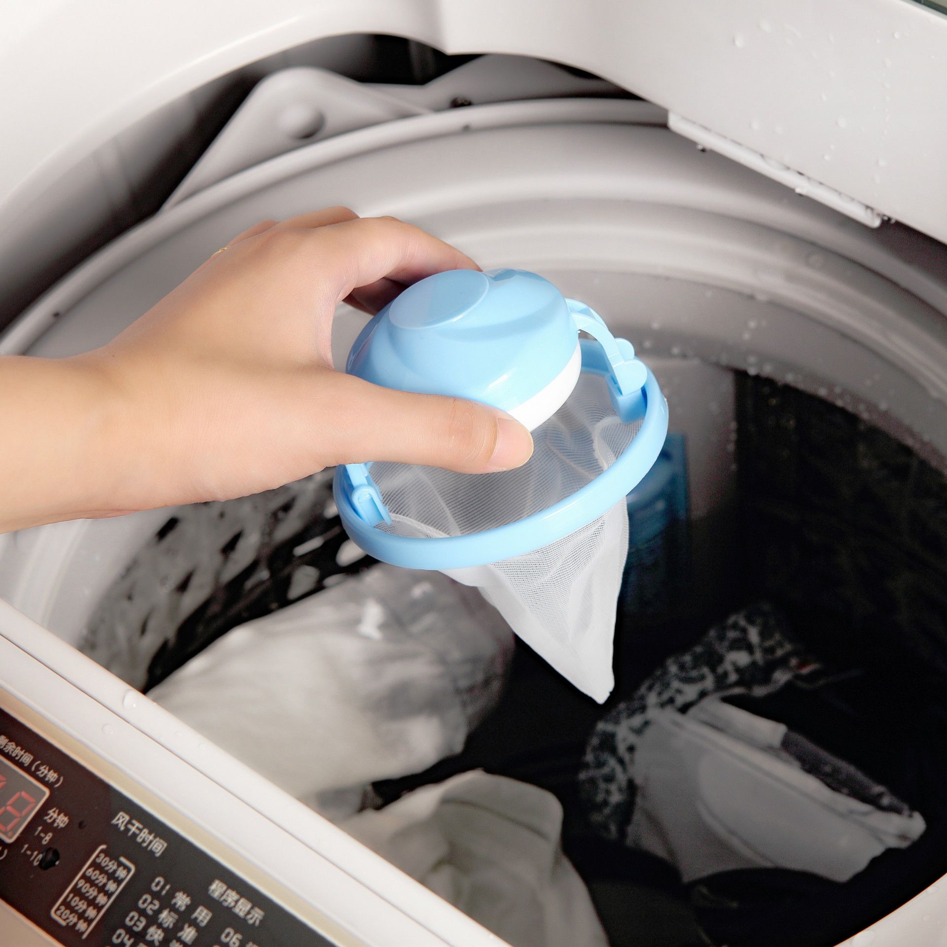 Máquina de lavado lavandería bola Piel catcher Flotante De Mascotas Pelo pelusa Remover Herramienta UK