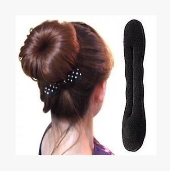 2 Size Direct Selling Black Sponge Hair Bun Maker Magic Bud Like
