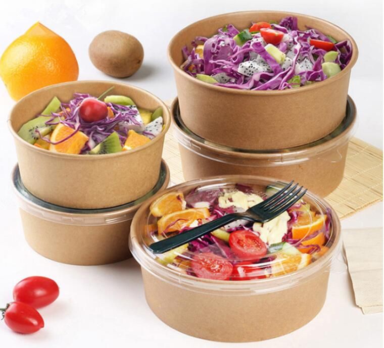 Satin Al Kapak Kraft Kagit Salata Kase Iki Tip Karton Damla Nakliye Ile Tek Kullanimlik Corba Kasesi Yuvarlak Paket Tl5 251 4 Dhgate Comda