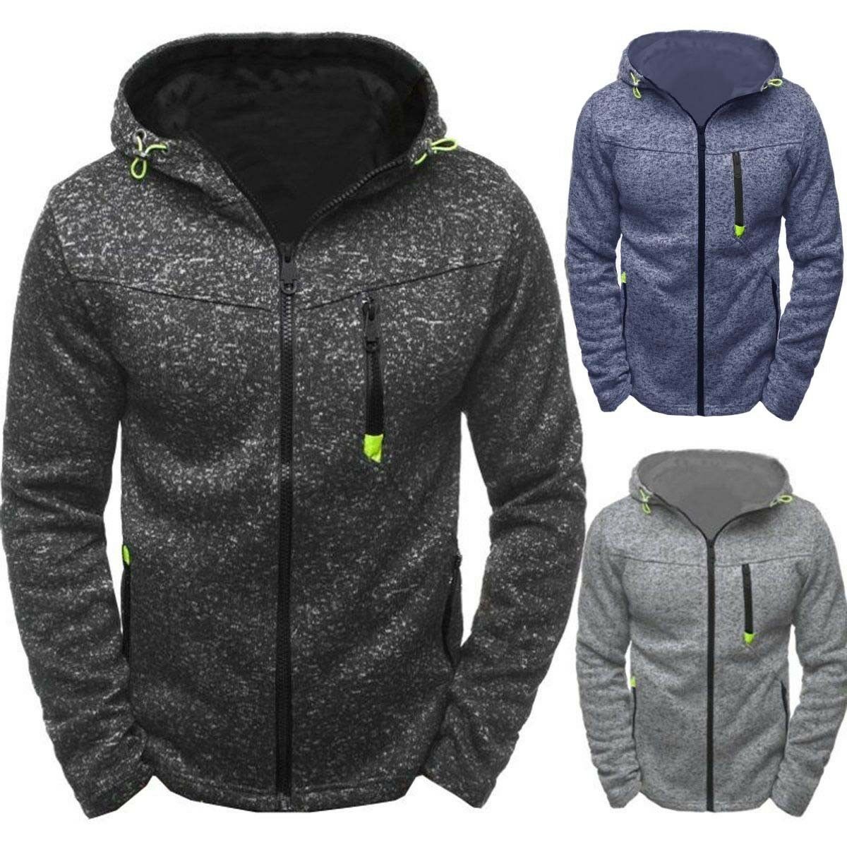 Fashion Men/'s Winter Hoodie Warm Hooded Sweatshirt Sweater Coat Jacket Outwear