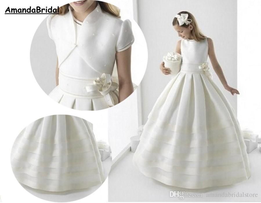 plain communion dresses