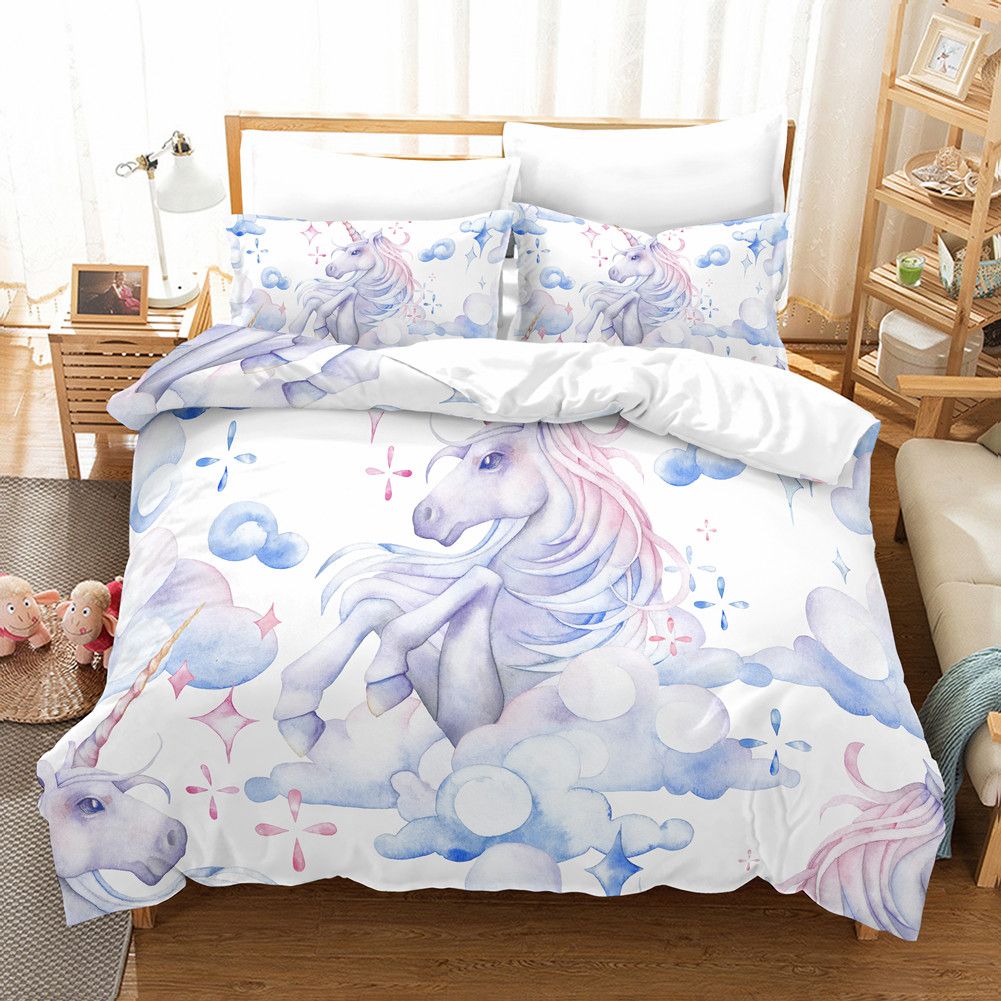 Clouds Unicorn Cute Style 2019 Sale Duvet Cover Set Printed