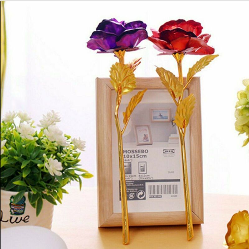 Romantic Galaxy Rose Flower Valentines Day Lovers Gift Romantic Flower With  Love Base With Gift Boxes Bags From Blithenice, $37.71