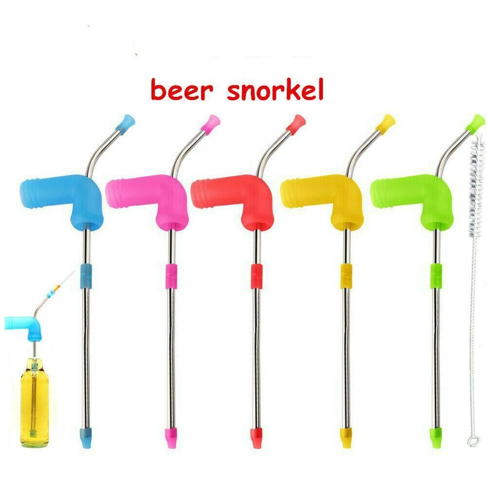 hgni Birra Bottiglia di Birra Drink Bevanda Snorkel Beer Snorkel pu/ò Birra Snorkeling Adattatore Birra Snorkel Bottiglia Birra distributore Bottiglia Bottiglia Accessori per Vino