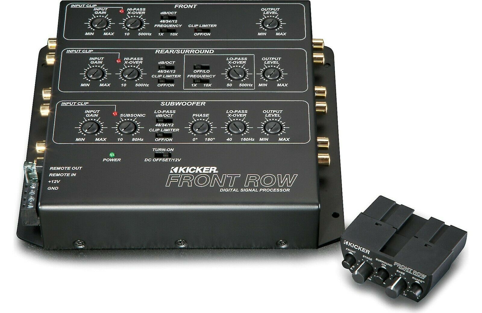Kicker Zxdsp1 Car Audio Front Row 6Ch Digital Signal Processor Dsp