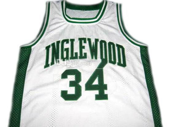 Paul Pierce 34 Inglewood High School White Basketball Jersey — BORIZ