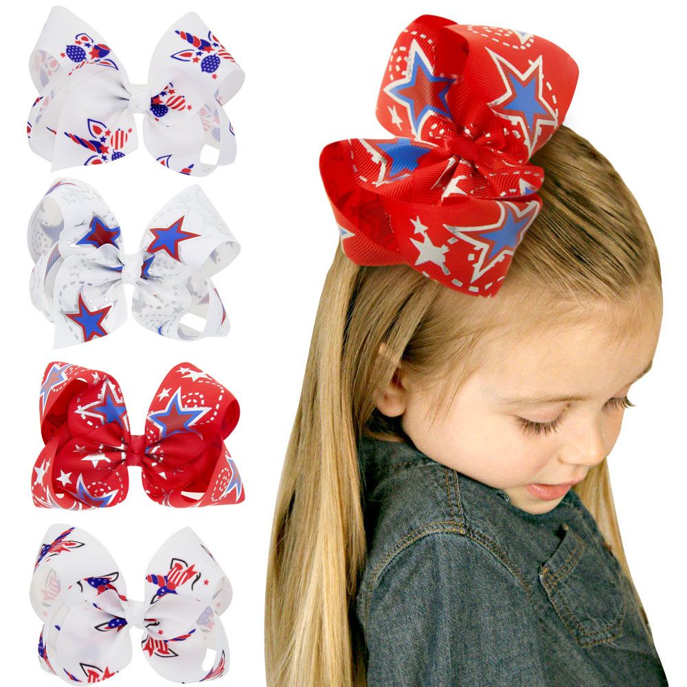 Acheter Pas Cher 4 Couleurs Drapeau Americain Bebe Enfants Barrettes Bande Fille Etoile Cheveux Clip Grand Arc Noeud Noeuds Cheveux Avec Enfants Clip Accessoires Cheveux C6442 Du 0 43 Fr Dhgate