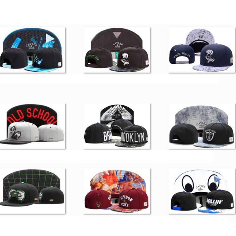 cheap flat bill fitted hats