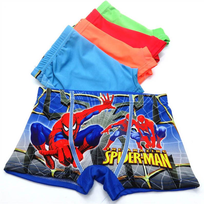 Baby Kids Boys Boxer Brief Underwear Spider-Man 100/% Cotton Cartoon Panties